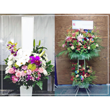 弔事献花・慶事生花のお届け承ります